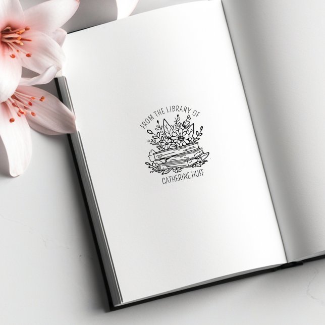 Custom Book Flowers From the Library Of  Rubber Stamp (Creator Uploaded)