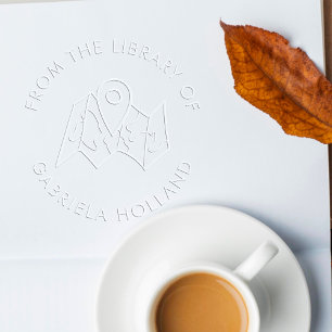 Custom Book Love Traveling Map Embosser