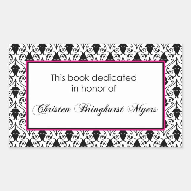 Custom book plate (Front)