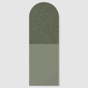 Custom Bookmark in Moss Green with Speckle Top