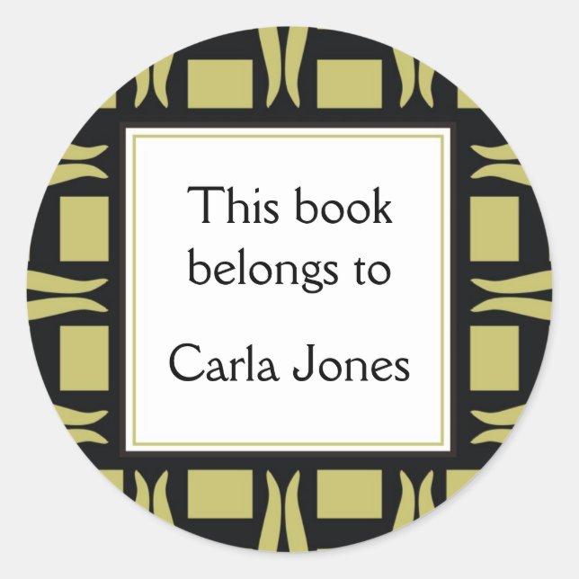 Custom Bookplates Personalized (Front)