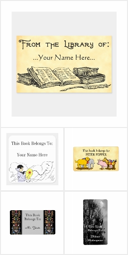 Custom Bookplates Vintage and Modern