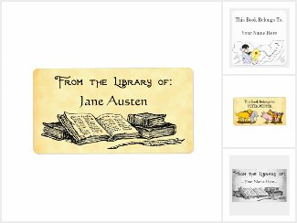 Custom Bookplates Vintage and Modern