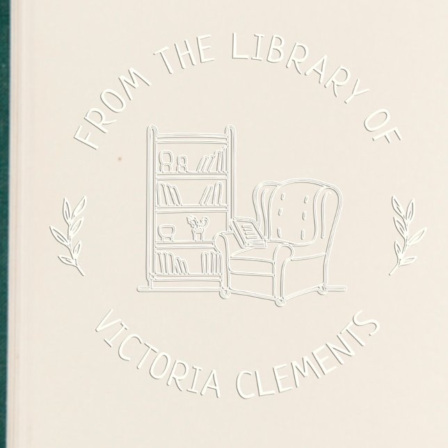 Custom Bookshelf Hand-drawn From the Library Of Embosser (Creator Uploaded)