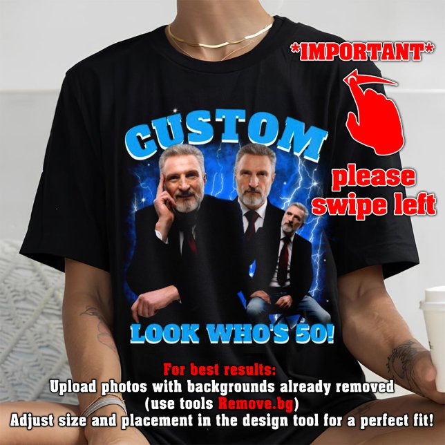 custom bootleg 50th Birthday, Look Who's 50! Tri-Blend Shirt (Creator Uploaded)