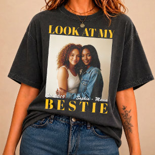 Custom Bootleg Rap Photo Poster, Besties picture Tri-Blend Shirt
