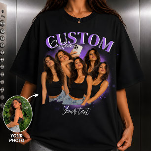 Custom Bootleg Rap Tee Shirt, Y2K Vintage Graphic