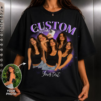 Custom Bootleg Rap Tee Shirt, Y2K Vintage Graphic
