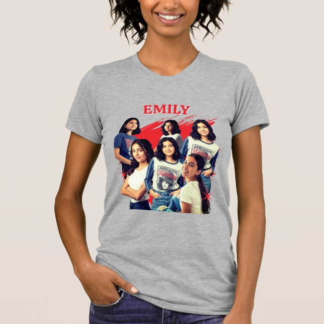 Custom Bootleg T-Shirt, Personalized Shirt  (Front)