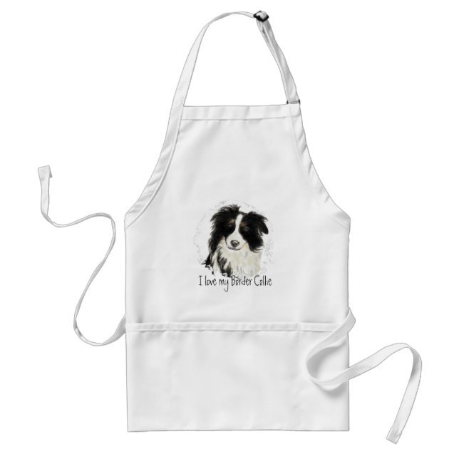 Custom Border Collie - Dog Collection Adult Apron (Front)