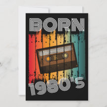 Custom Born 1980's Retro 80"s Cassette Tape