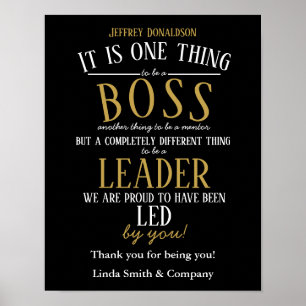 custom Boss Mentor Leader Poster Appreciation Gift