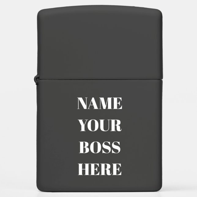 Custom Boss Name – Premium Executive Lighter (Front)