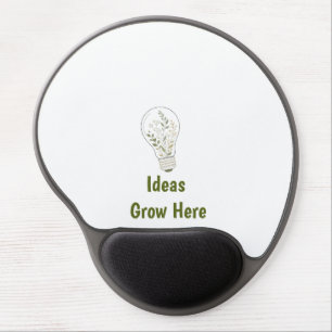 Custom Botanical Light Bulb Mouse Pad