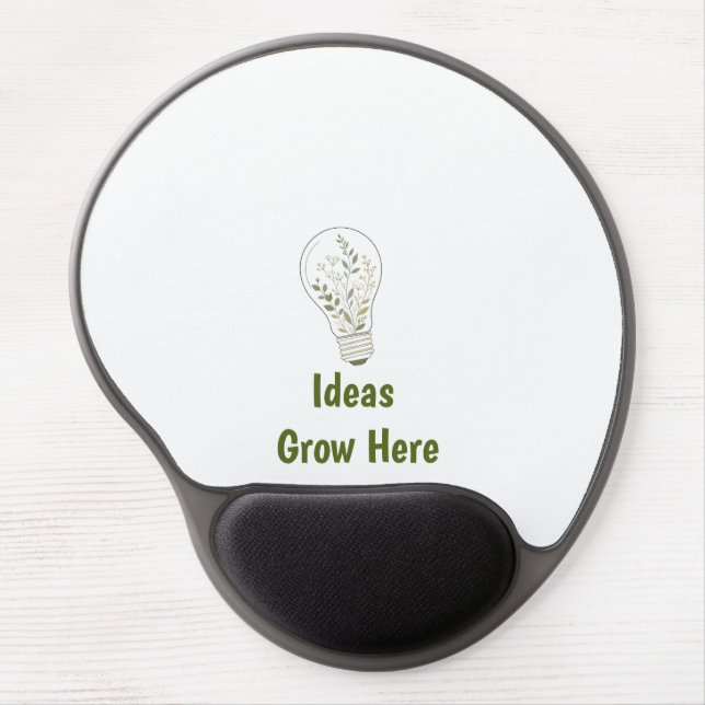 Custom Botanical Light Bulb Mouse Pad (Front)