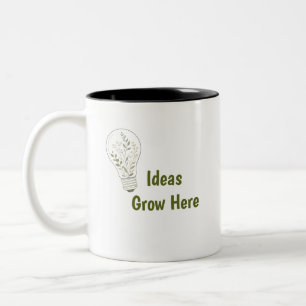 Custom Botanical Light Bulb Mug