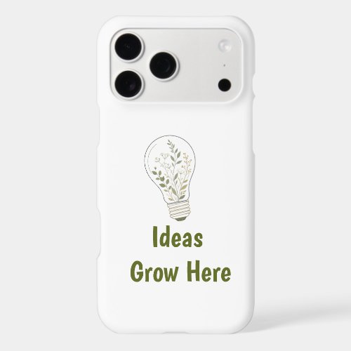 Custom Botanical Light Bulb Phone Case