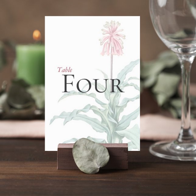Custom Botanical Wedding Table Number (Creator Uploaded)