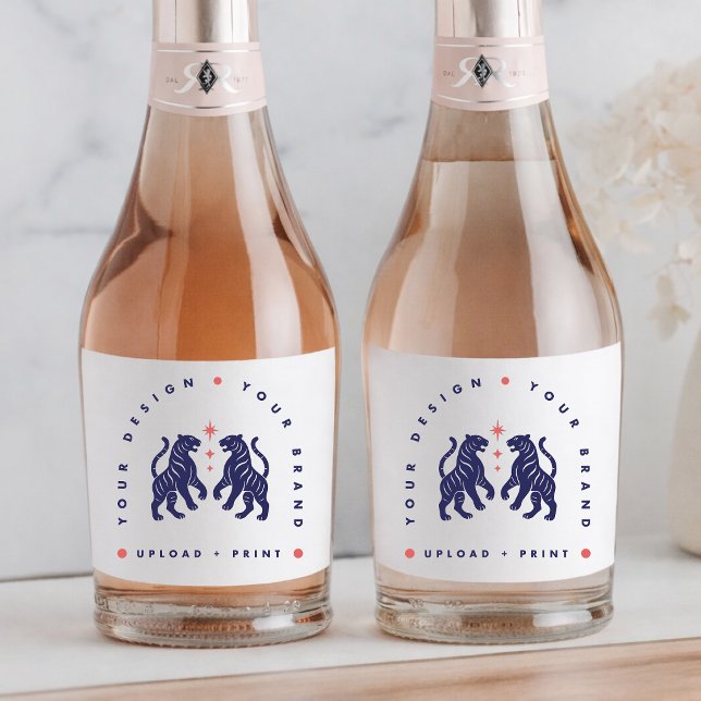 Custom Bottle Label | Your Design Upload Labels (Upload your artwork and turn any bottle into event decor, custom merch, or a stylish gift)