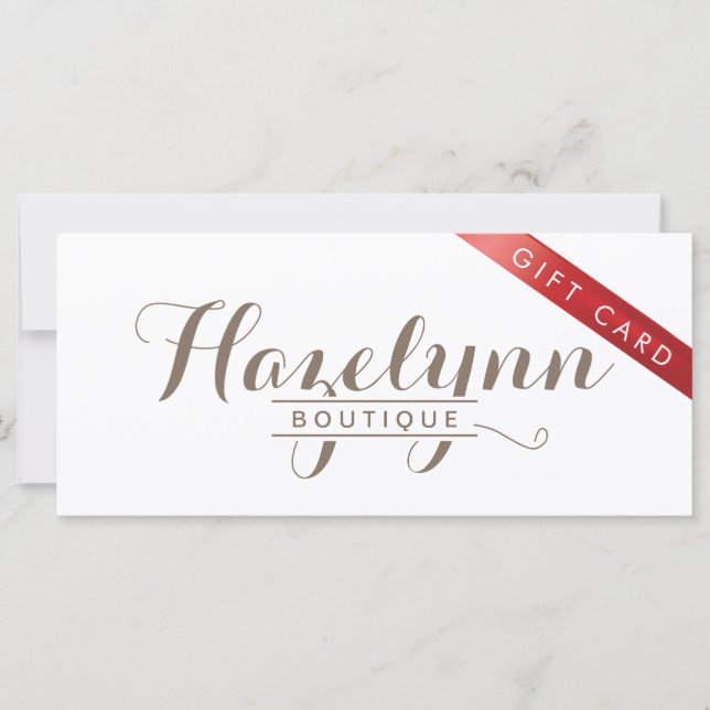 Custom Boutique Gift Certificates (Front)