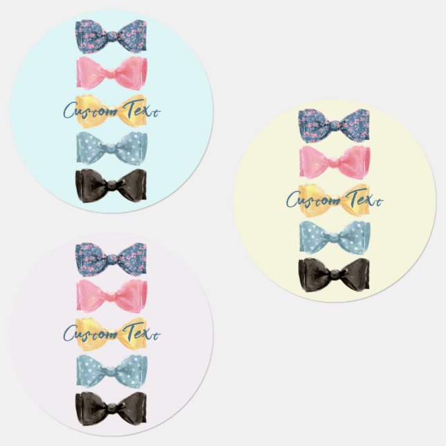 Custom Bow Ties Labels (Group)