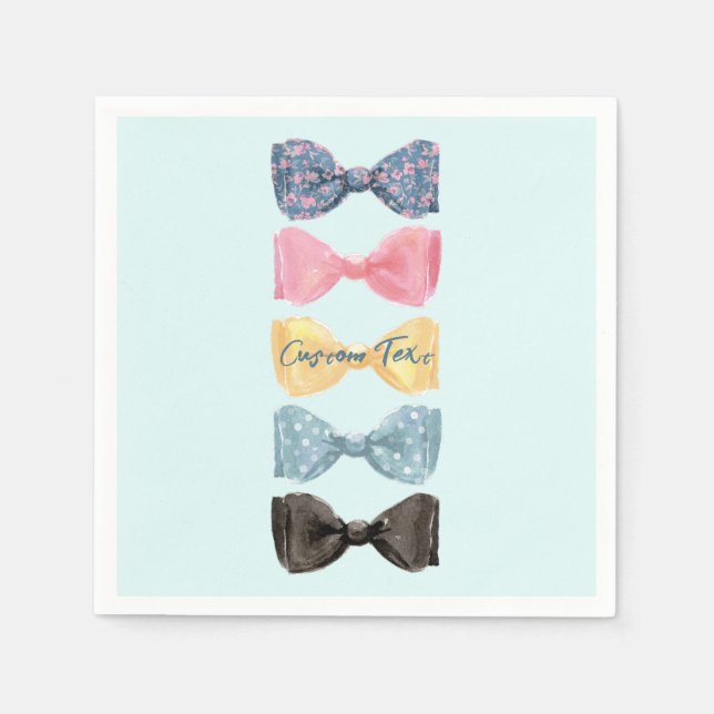 Custom Bow Ties Napkins (Front)