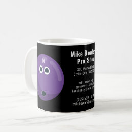 Custom Bowling Pro Shop Promotional Advertisement Coffee Mug