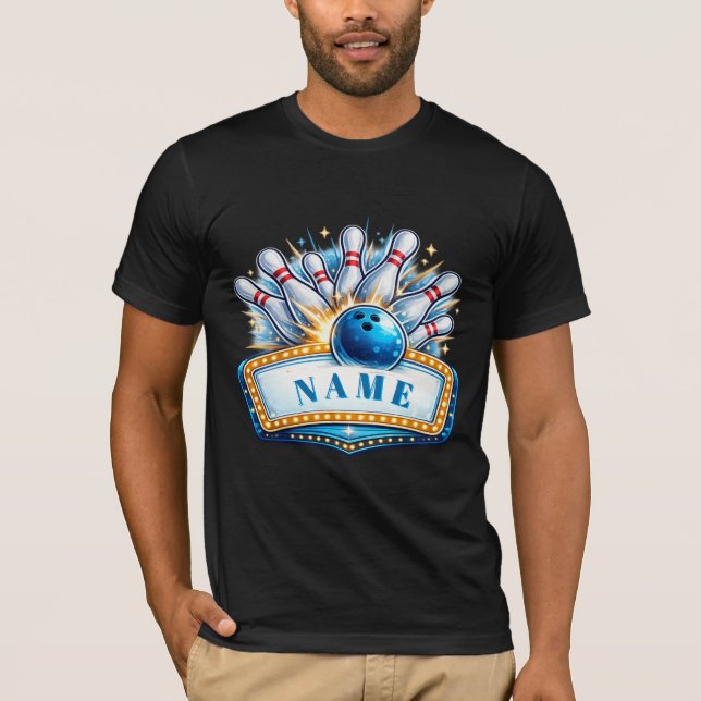 Custom Bowling  T-Shirt (Front)
