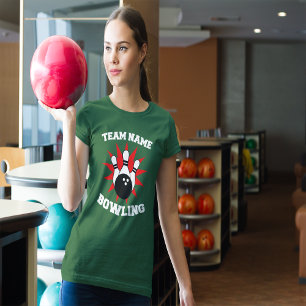 Custom Bowling Team Name T-Shirt