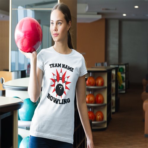 Custom Bowling Team Name T_Shirt