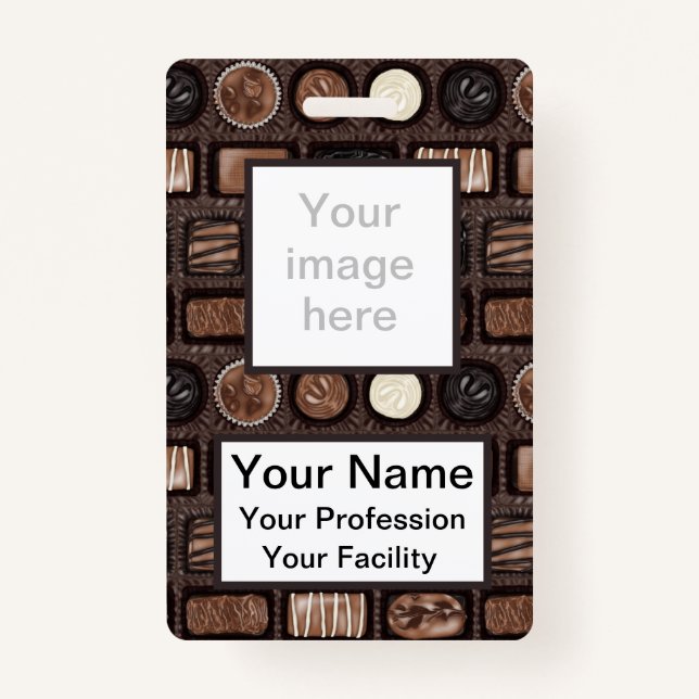 Custom Box of Chocolates Badge (Front)