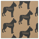 Custom Boxer Dog Fabric
