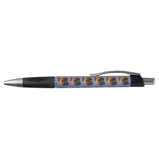 Custom Boxer Puppy Dog Photo Ink Pen (Top)
