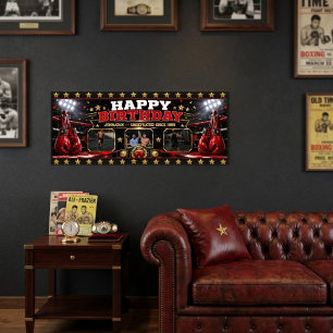 Custom Boxing Birthday Photo Collage Champion Wall Decal