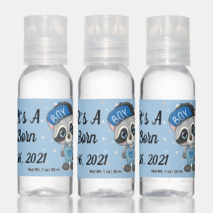 Custom Boy Birth Announcement Hand Sanitizer