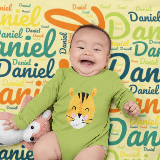 Custom Boy Color Names-Personalized Yellow Swaddle Baby Blanket