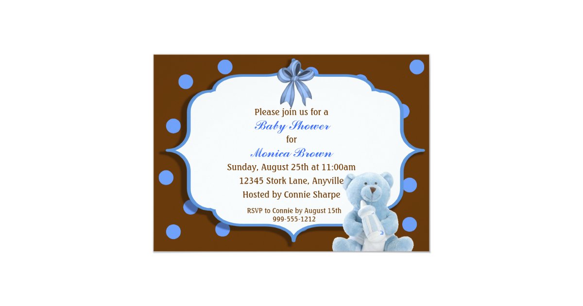 Custom Boys Baby Shower Invitations | Zazzle.com