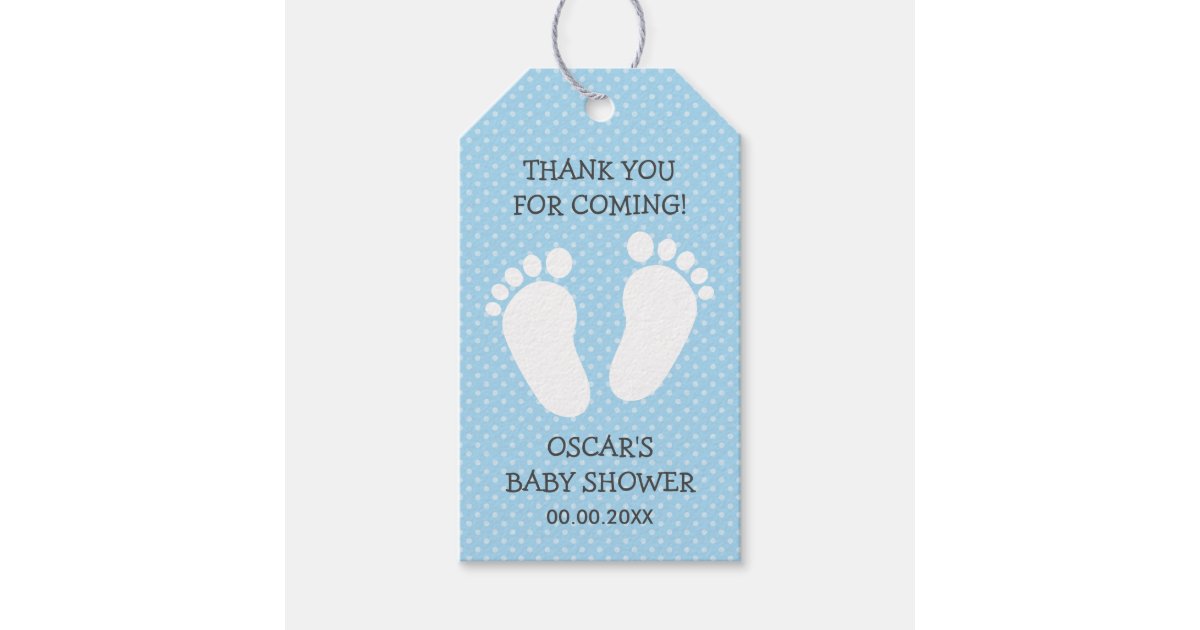 custom boys baby shower thank you footprints steps gift religious christmas pillows