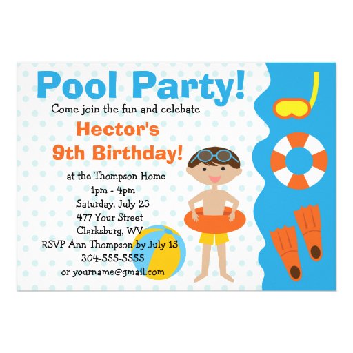 Handmade Boys Party Invitations 8