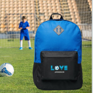 Custom Boys Cool Sports Love Soccer Kids School Port Authority® Backpack