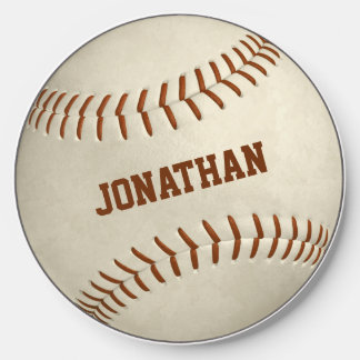 custom boys girls simple baseball softball wireless charger