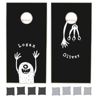 Custom Boys Monster Brothers Cornhole Set