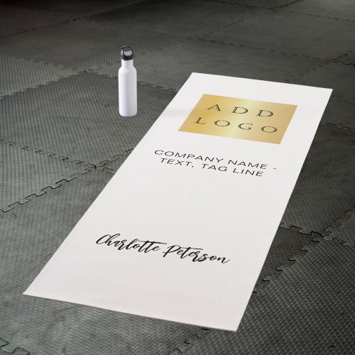 Custom brand color business logo studio yoga mat