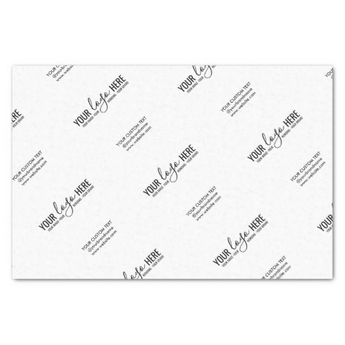 Custom Brand Logo Text Business Company Packaging Tissue Paper