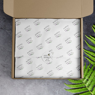 Custom Brand Watercolor Business Logo Baking Food Tissue Paper