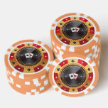 Custom Branded 3D Colorful Casino with Ace sing Poker Chips