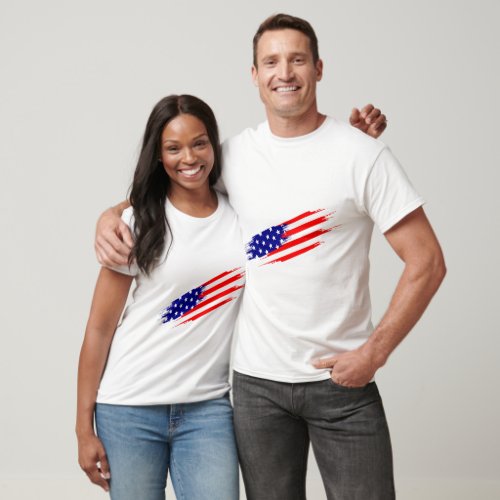 Custom Branded American Flag T_Shirt