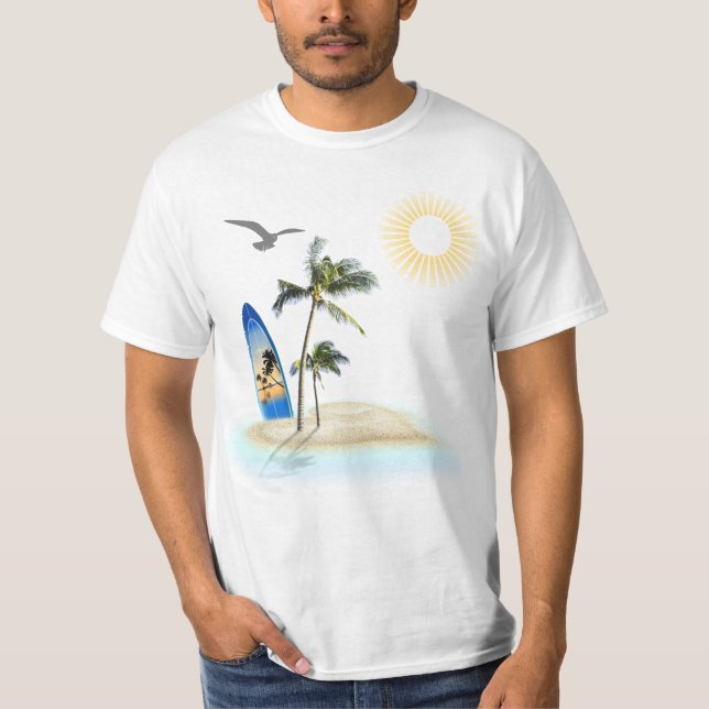 Custom Branded Baby on Board Beach T-Shirt (Front)