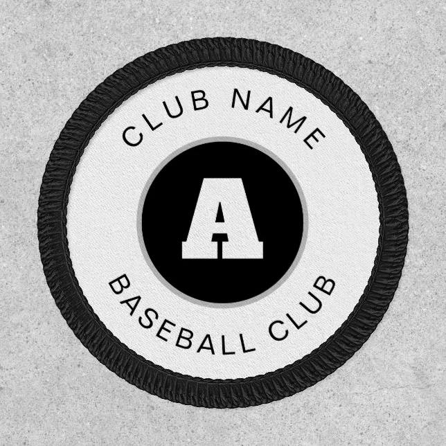 Personalized Baseball Name Patch Embroidered Baseball Patch 