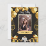 Custom Branded Black Gold Luxury Happy Birthday  Holiday Card<br><div class="desc">Custom Branded Black Gold Luxury Happy Birthday Holiday Card.</div>